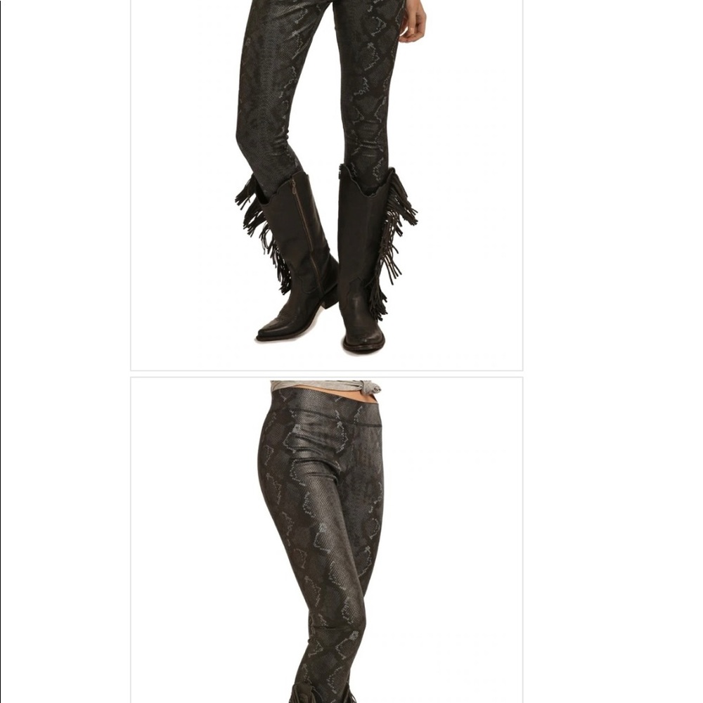 ROCK AND ROLL SNAKESKIN LEGGINGS